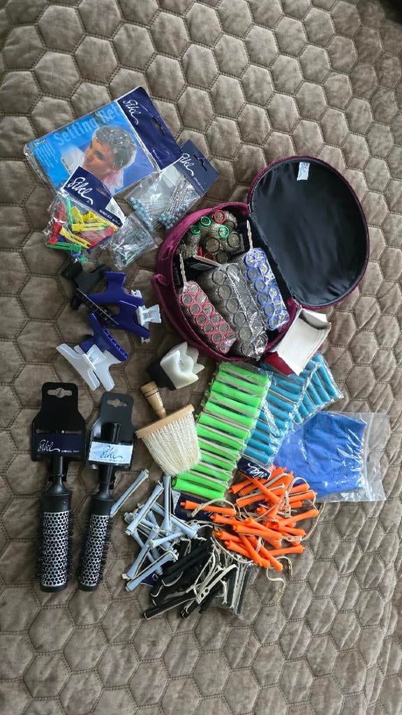 Krulspelden en benodigdheden voor permanenten., Sieraden, Tassen en Uiterlijk, Uiterlijk | Haarverzorging, Ophalen of Verzenden