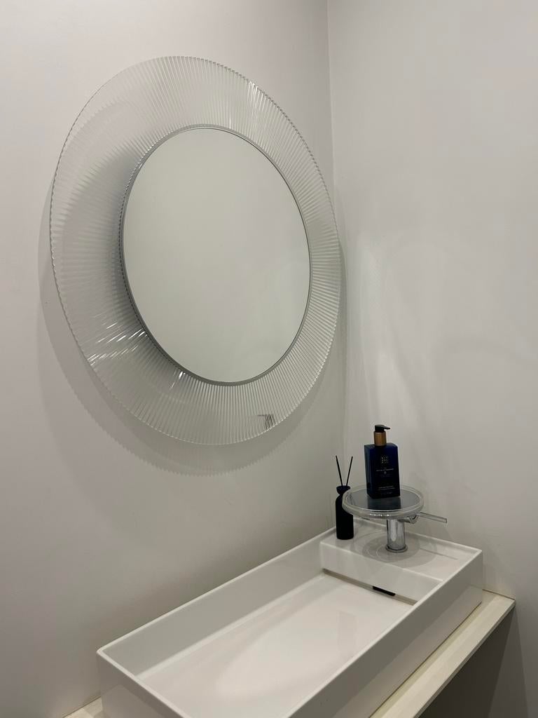 Kartell All Saints Spiegel - Designicoon, Rond, Ophalen of Verzenden, Zo goed als nieuw, 75 tot 100 cm
