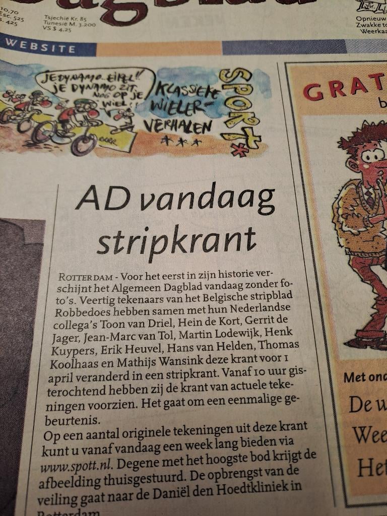 krant, Ophalen of Verzenden, Gebruikt