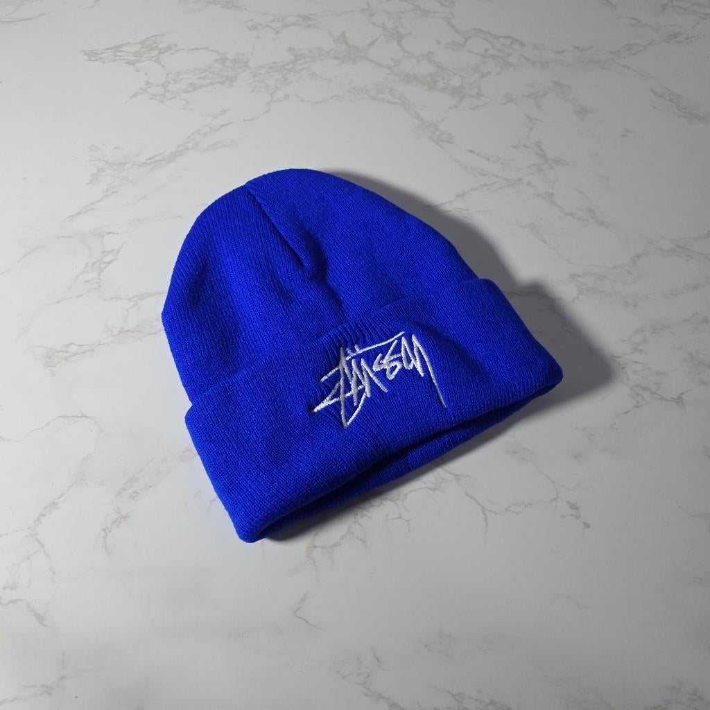Stussy Wintermuts Blauw, Ophalen of Verzenden, Nieuw, Muts