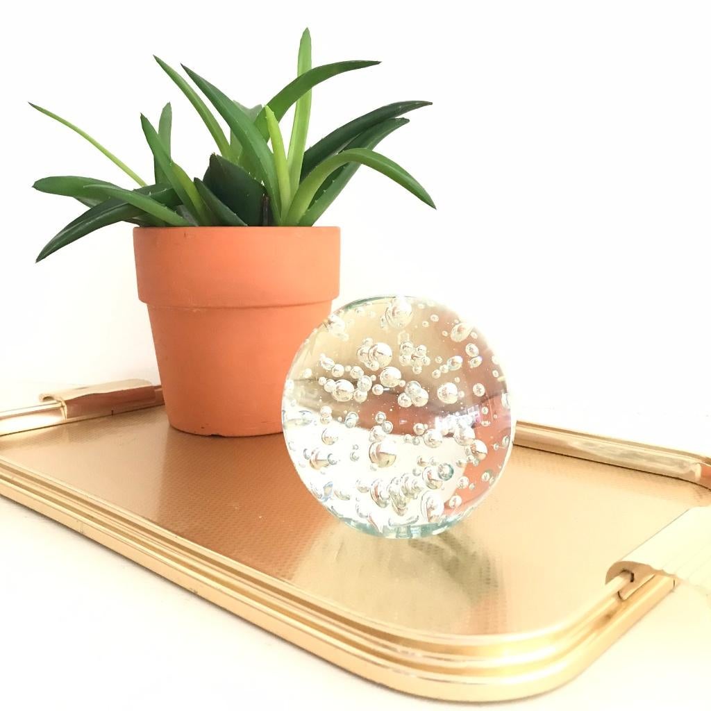 Vintage groot alu/brass dienblad "Woodmet", England, Ophalen of Verzenden, Rechthoekig, Hout