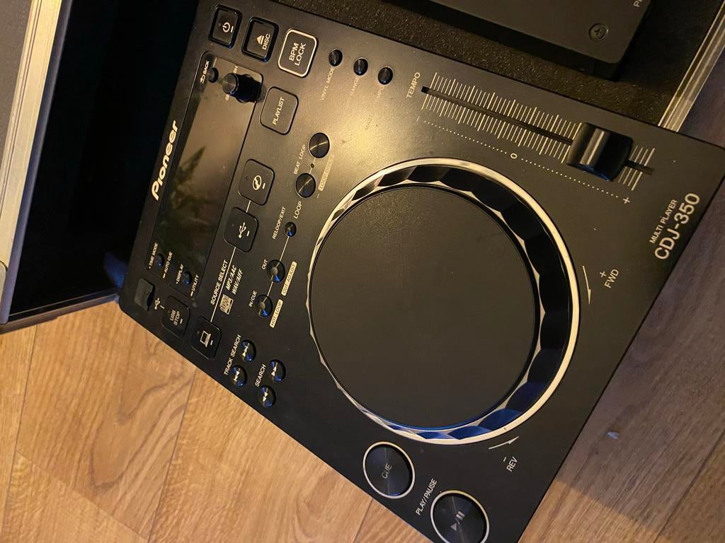 Pioneer DJM-350 Mixer + 2x CDJ-350 + Flightcase, Muziek en Instrumenten, Dj-sets en Draaitafels, Ophalen of Verzenden, Gebruikt