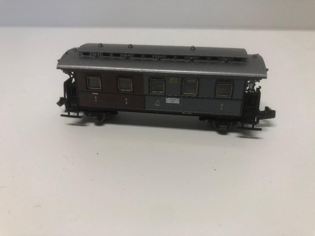 Fleischmann 8814 Personenwagen 3./4. Kl. K.P.E.V nette staat, Hobby en Vrije tijd, Gebruikt, Gelijkstroom, Fleischmann, Wagon