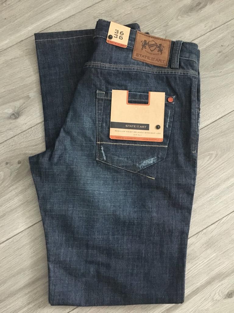 State of Art heren jeans mt 36-36 NIEUW met PRIJSJE, Kleding | Heren, Spijkerbroeken en Jeans, Ophalen of Verzenden, Nieuw, Blauw