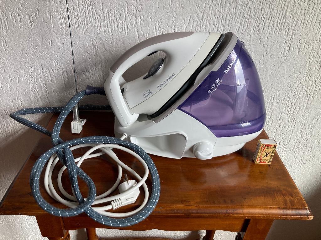 Tefal Express Compact GV7085 stoomstrijkijzer stoomgenerator, Ophalen of Verzenden, Zo goed als nieuw, Strijkijzer met snoer