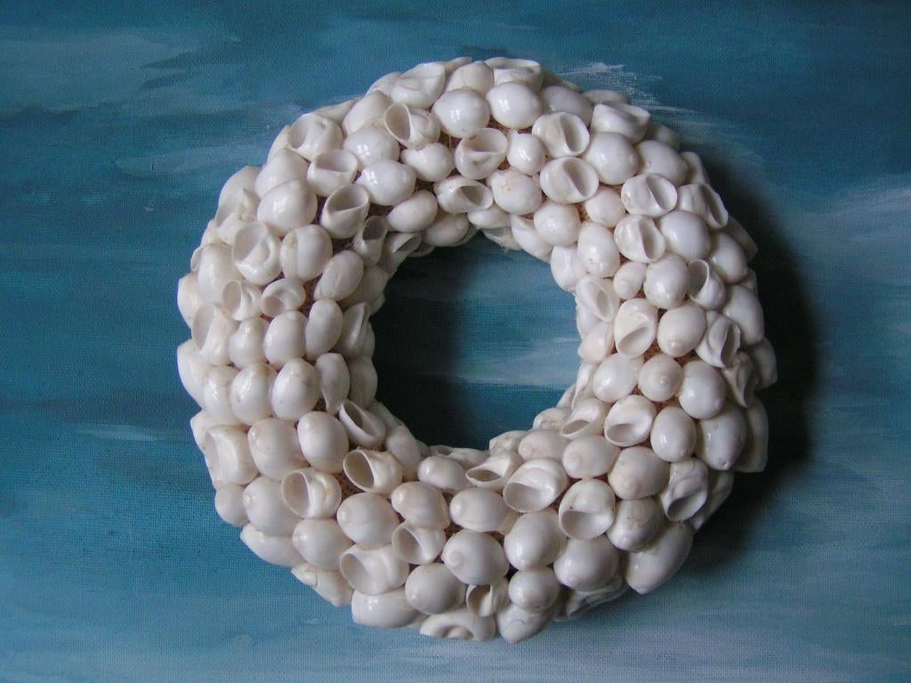 schelpen krans nr SS 539, Verzenden, Zo goed als nieuw