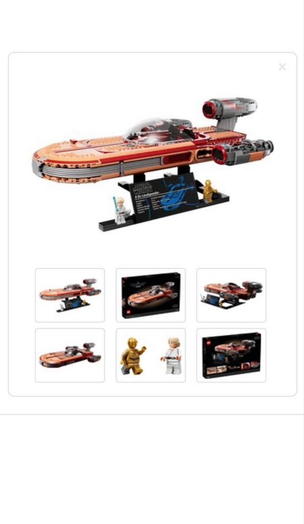 LEGO Star Wars 75341 Luke Skywalker's Landspeeder, Ophalen of Verzenden, Zo goed als nieuw, Complete set, Lego