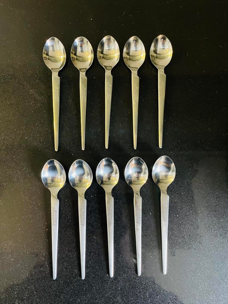 Britisch European Airways 1970’s SOLA Theespoons BEA, Ophalen of Verzenden, Zo goed als nieuw, Rvs of Chroom, Vaatwasserbestendig