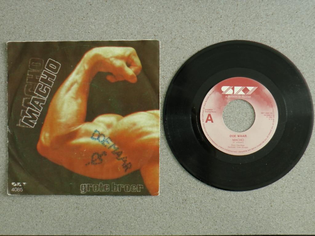 Doe Maar - Macho VINYL SINGLE, Cd's en Dvd's, Vinyl Singles, Gebruikt, Single, Pop, 7 inch, Ophalen of Verzenden