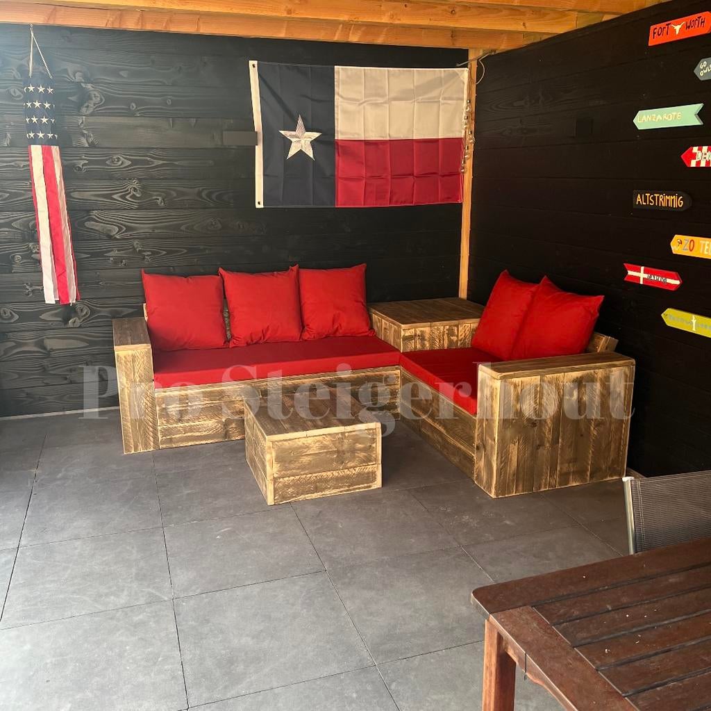 Steigerhout Loungeset Loungebank Lounge Hoekbank Tuinmeubels