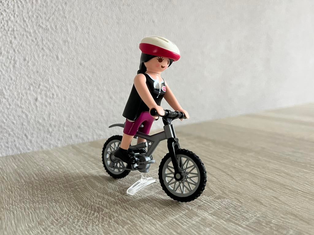 Playmobil; mountainbikster nr 4743, Ophalen of Verzenden, Zo goed als nieuw, Los playmobil