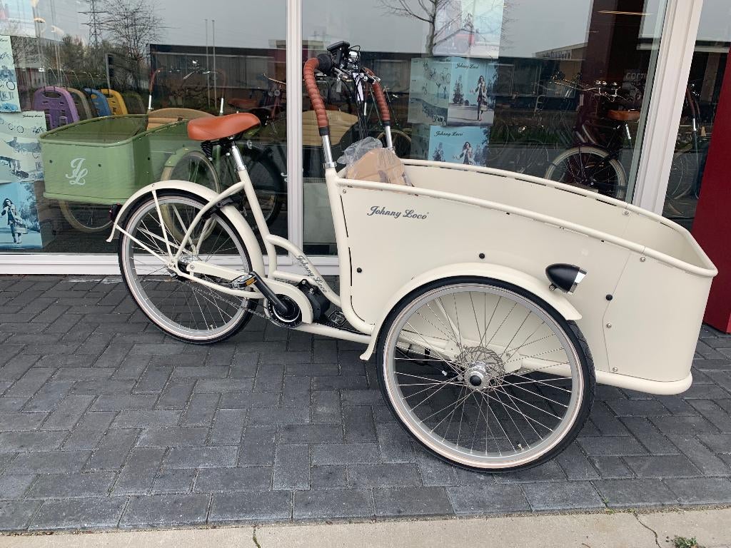 Johnny Loco E-cargo Ivory Nu NIEUW van 5299,- voor 3999,-, Ophalen of Verzenden, 2 kinderen, Johnny Loco, Nieuw