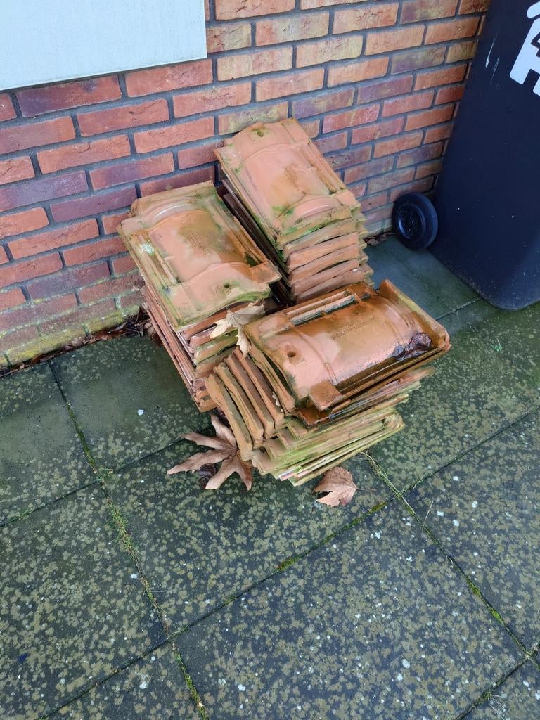 Jac. Laumans Reuver dakpannen, ca. 40 stuks, Ophalen, Gebruikt, Steen of Klei, Minder dan 5 m²