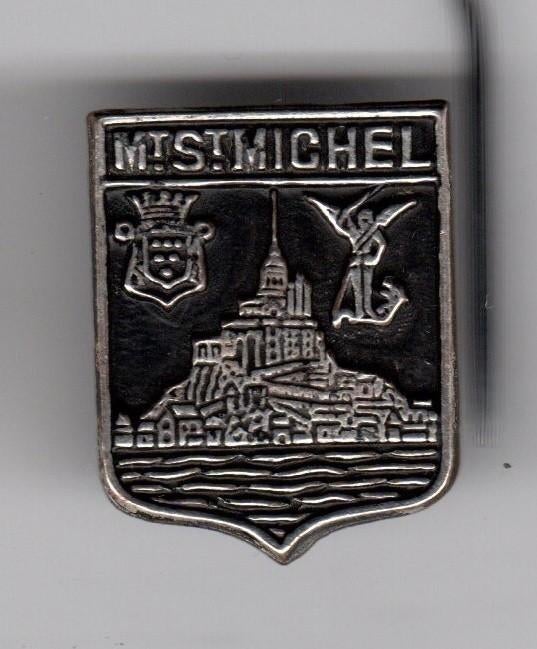 BROCHE MONT SAINT MICHEL WAPEN ENGEL FRANKRIJK (A4), Verzamelen, Speldjes, Pins en Buttons, Ophalen of Verzenden, Gebruikt, Overige onderwerpen