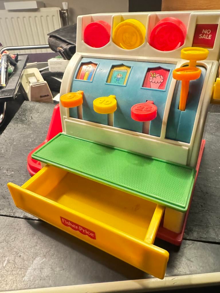 Fisher price kassa, Ophalen of Verzenden, Zo goed als nieuw, Speelset