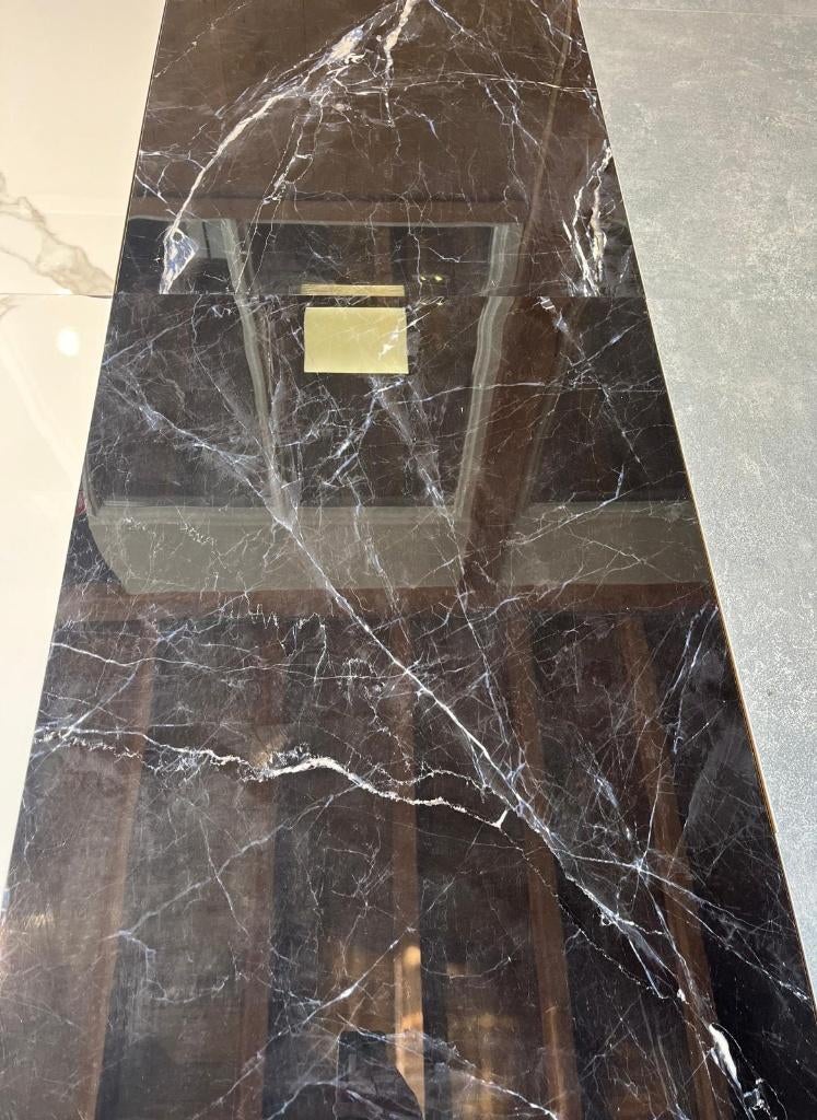 Laatste partij hoogglans donker marmer tegel te koop 90m2, 75 m² of meer, Overige typen, Nieuw, Ophalen of Verzenden