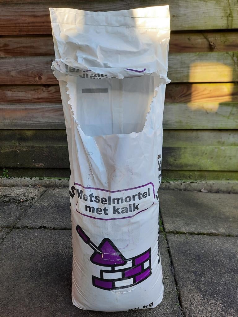 Metselmortel met kalk, Doe-het-zelf en Verbouw, Metselstenen, Ophalen, Nieuw, Bakstenen