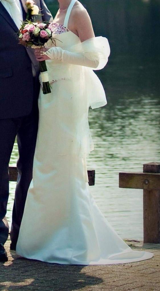 Sincerity Trouwjurk gebroken wit maat 36/38, Ophalen, Trouwjurk, Sincerity, Wit