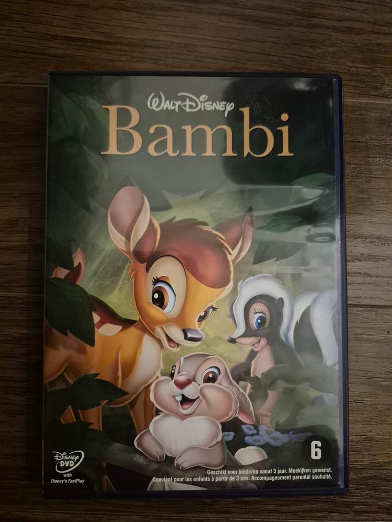 Disney DVD - Bambi, Alle leeftijden, Ophalen of Verzenden, Zo goed als nieuw, Dieren