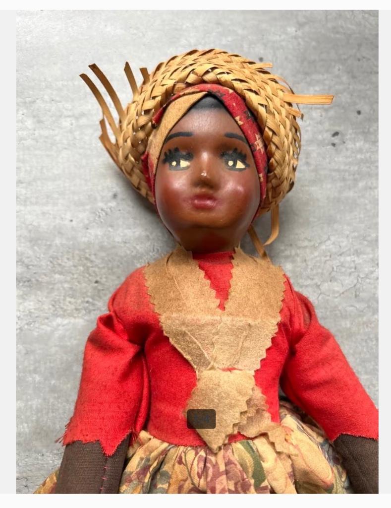 Vintage Jamaica Pop, handgemaakt, traditionele kleding 50 cm, Ophalen of Verzenden, Zo goed als nieuw, X, Pop