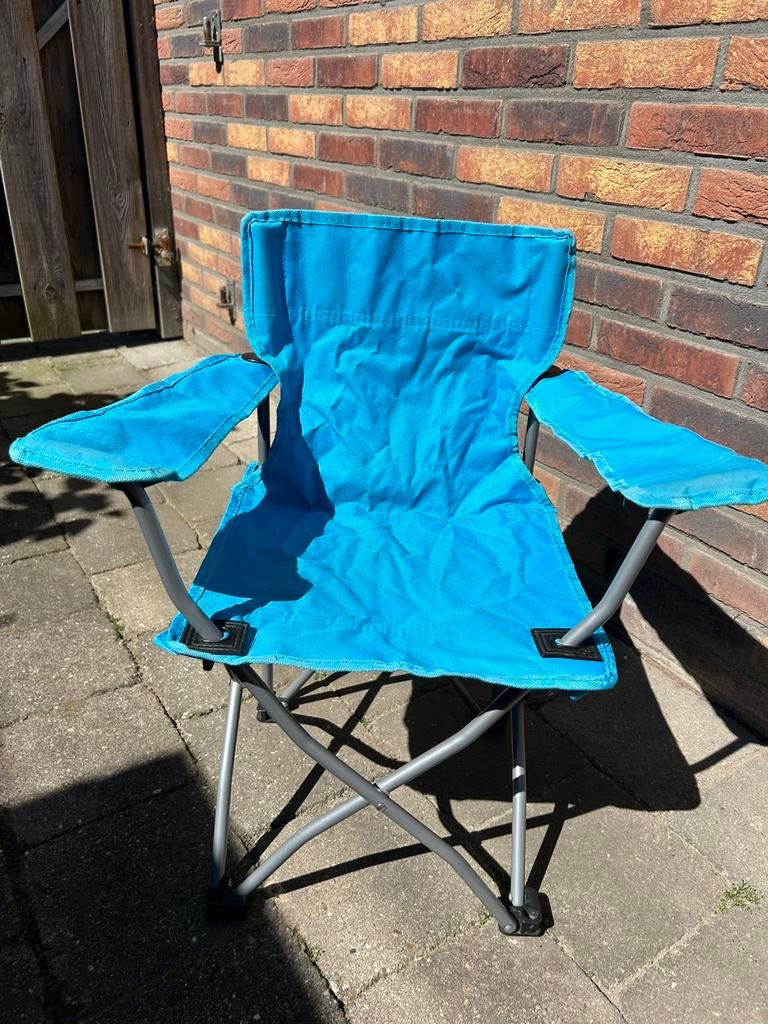 Eurotrail campingstoel kind Ardeche licht blauw, Ophalen, Zo goed als nieuw, Campingstoel