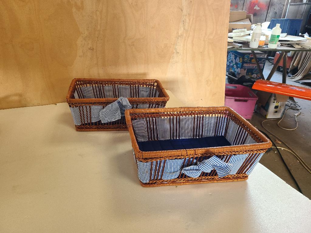 mandjes 2 broodmandjes, Mand, Ophalen of Verzenden, Zo goed als nieuw, Riet