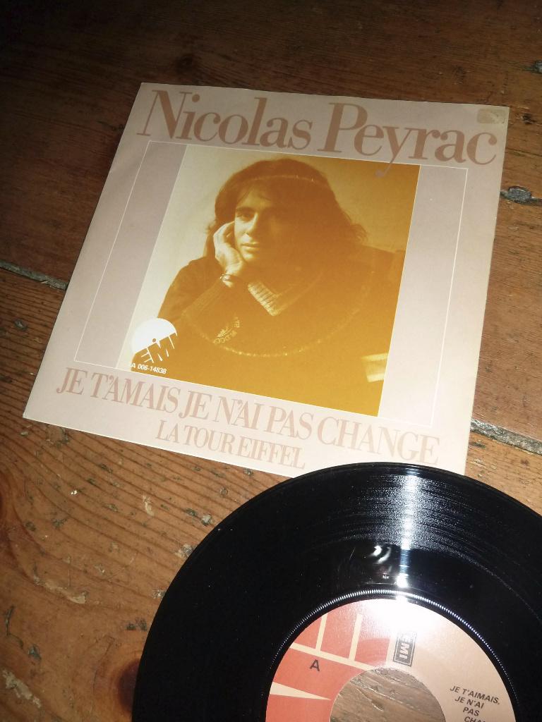 NICOLAS PEYRAC je t amais je n ai pas change la tour eiffel, Ophalen of Verzenden, Zo goed als nieuw, Pop