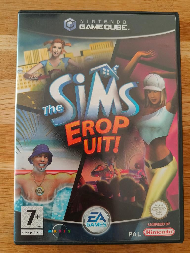 The Sims Erop Uit! voor de Nintendo Gamecube, Spelcomputers en Games, Games | Nintendo GameCube, Gebruikt, 1 speler, Eén computer