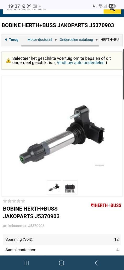 6 stuks nieuwe bobine J5370903 voor o.a opel
Cadillac
Suzuki, Auto-onderdelen, Ophalen of Verzenden, Nieuw