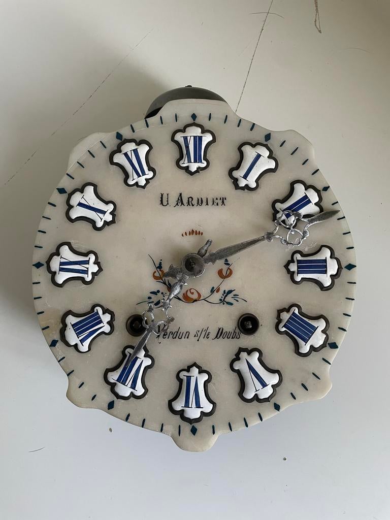 Antieke Oeil de Boeuf Wandklok - Albasten Wijzerplaat, Antiek en Kunst, Antiek | Klokken, Ophalen