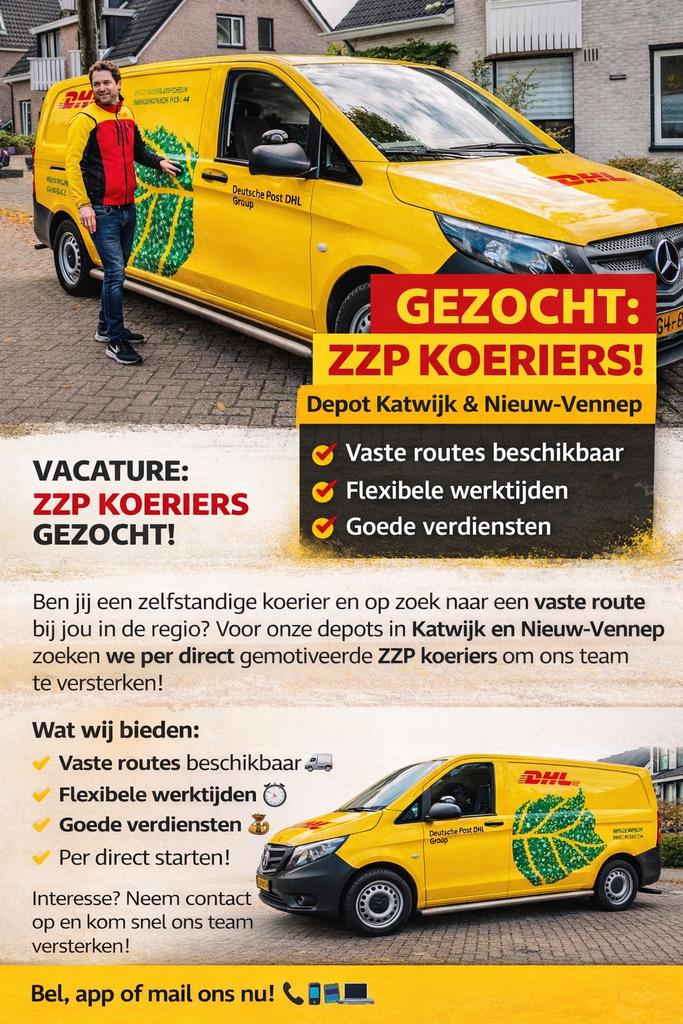 GEZOCHT PAKKET BEZORGER / KOERIER, Vacatures, Vacatures | Chauffeurs, Overige niveaus, Starter, Overige vormen, 33 - 40 uur