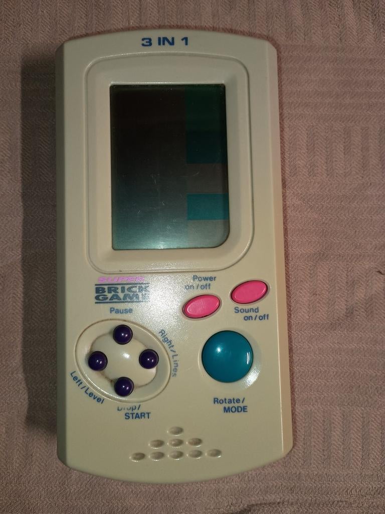 Brick Game 3 in 1 - Retro Handheld, Ophalen, Puzzel en Educatief, Gebruikt, 1 speler