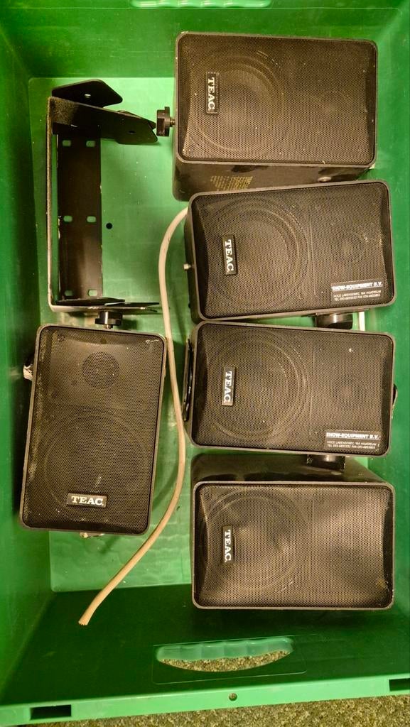 Teac LS-X8 Speakers - Set van 5 + Beugel, Ophalen, Minder dan 60 watt, Front, Rear of Stereo speakers, Overige merken