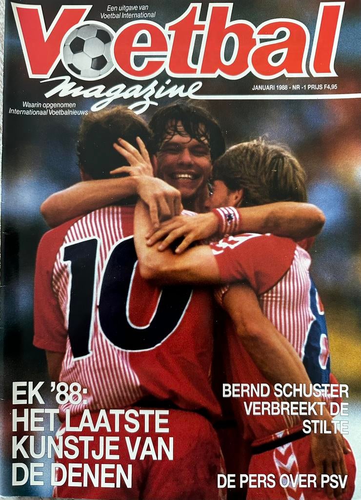 Voetbal Magazine 1/1988 uitgave Voetbal International (VI), Ophalen of Verzenden, Gelezen, Sport en Vrije tijd