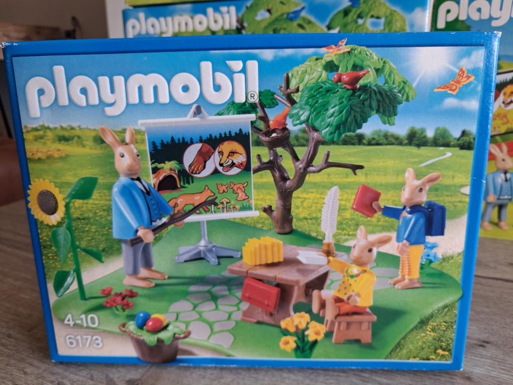 Playmobil pasen 6173. Paashaasjes krijgen les Nieuw 20 euro, Ophalen of Verzenden, Meer dan 50 stukjes, Nieuw, 6 jaar of ouder