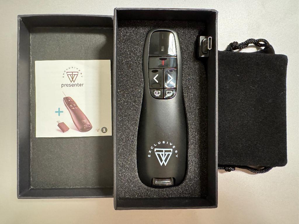 Draadloze presenter – compleet + etui, Ophalen of Verzenden, Nieuw