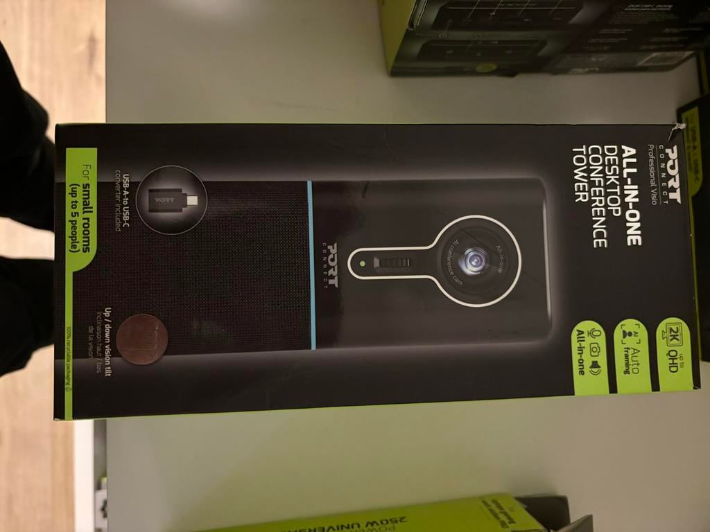 NEW Port Designs Conference Camera Tower - Nieuwstaat, Facetracking, Nieuw, Ophalen of Verzenden, MacOS