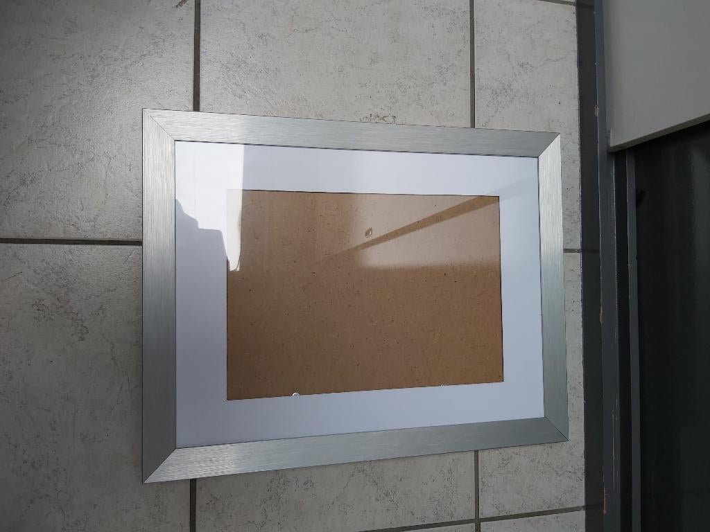 Fotolijst RVS, Minder dan 50 cm, Metaal of Aluminium, Ophalen of Verzenden, Zo goed als nieuw