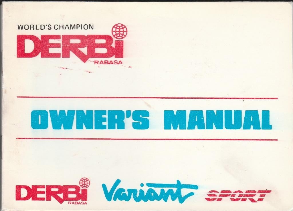 Derbi Variant Sport manual Bromfiets (7286z), Ophalen of Verzenden, Zo goed als nieuw