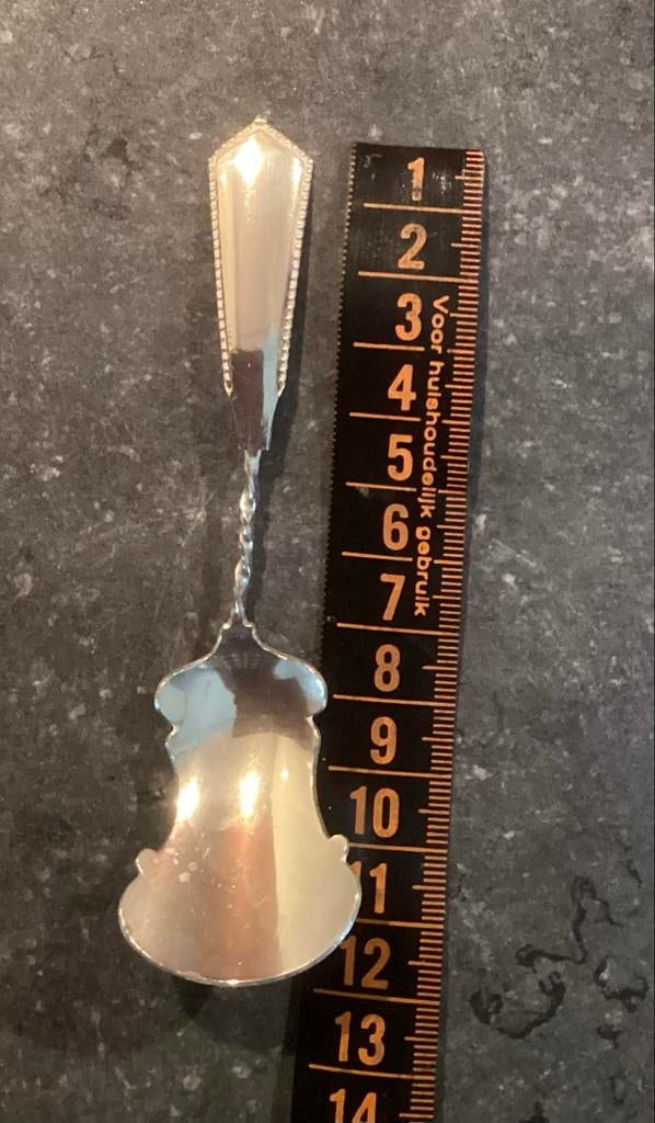 Alpaca theelepels en suikerschep, Antiek en Kunst, Antiek | Bestek, Ophalen of Verzenden