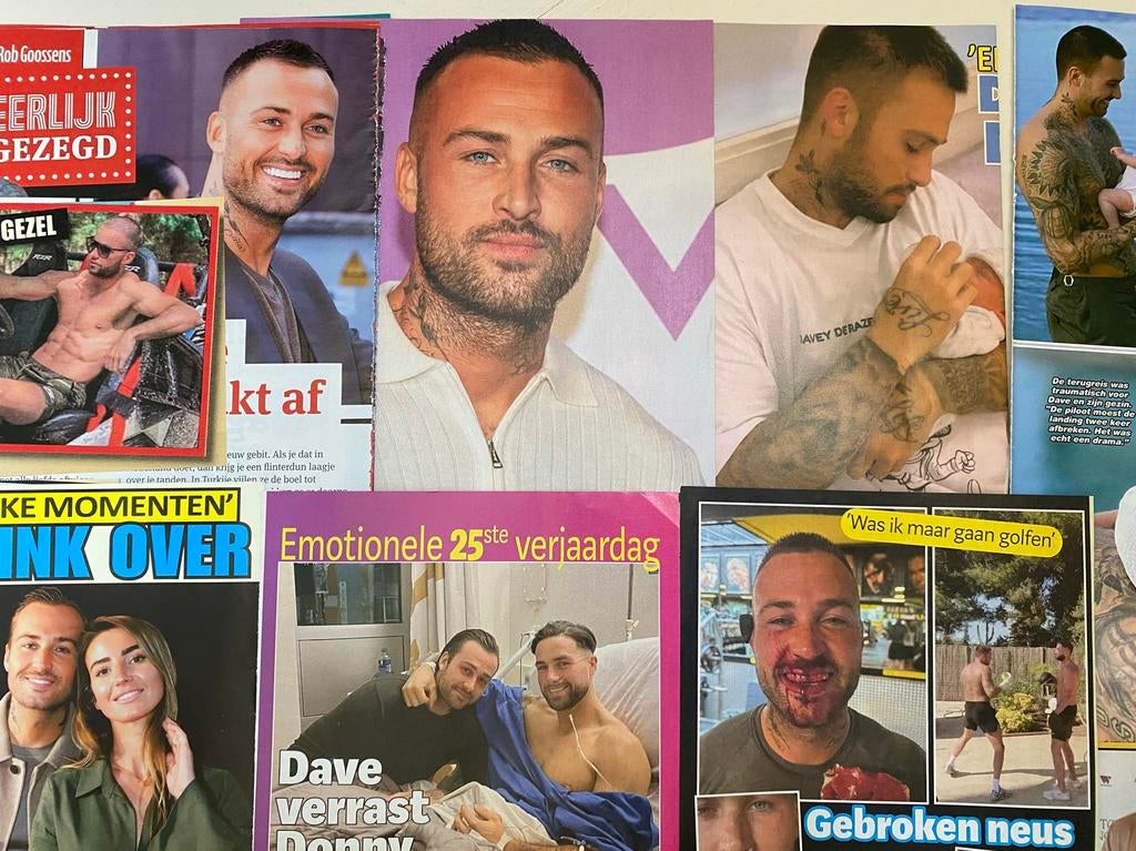 50 knipsels over Dave Roelvink, Ophalen of Verzenden, 1980 tot heden, Nederland, Knipsel(s)