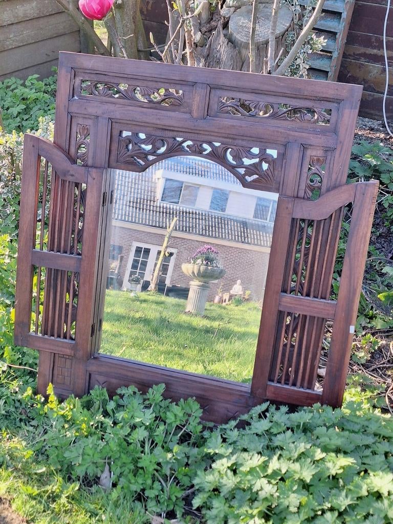 Balinese spiegel met openslaande luiken, Ophalen, Rechthoekig