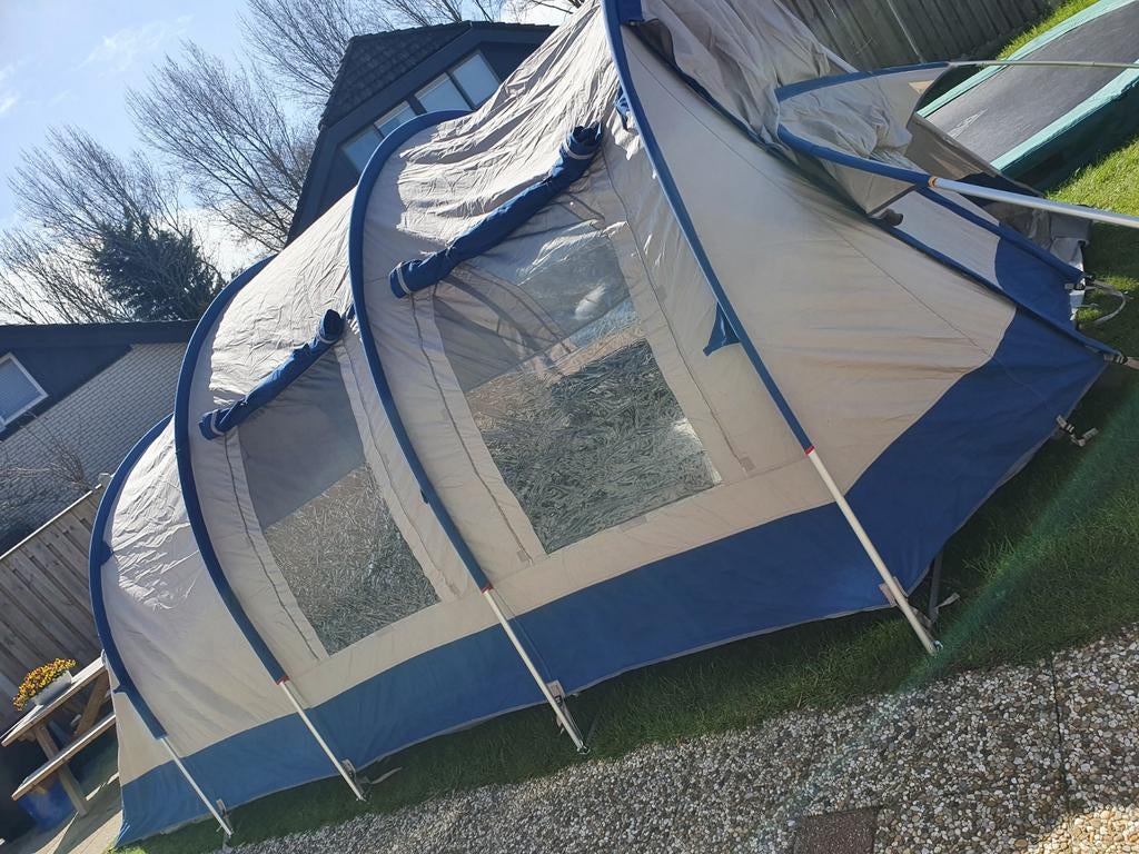 Vrijbuiter 4-persoons katoenen tent, Caravans en Kamperen, Tenten, Ophalen of Verzenden, Gebruikt, Tot en met 4