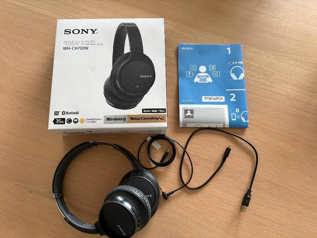 Sony WH-CH700N Wireless Noise Cancelling Headset Koptelefoon, Audio, Tv en Foto, Koptelefoons, Ophalen of Verzenden, Zo goed als nieuw