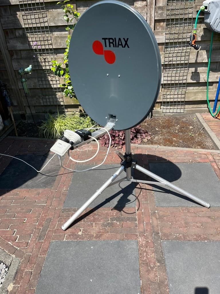 Camping digitale Schotelset, statief en ontvanger excl. TV, Ophalen, Gebruikt, (Schotel)antenne-accessoires, Overige merken