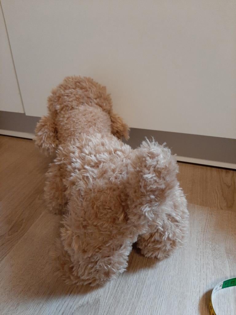 Hond knuffel labradoodle poedel, Ophalen of Verzenden, Hond