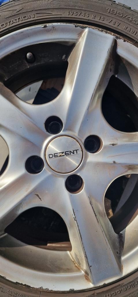 Autobanden met velg voor Toyota Aygo, Auto-onderdelen, Banden en Velgen, Ophalen, 14 inch, Gebruikt, 155 mm