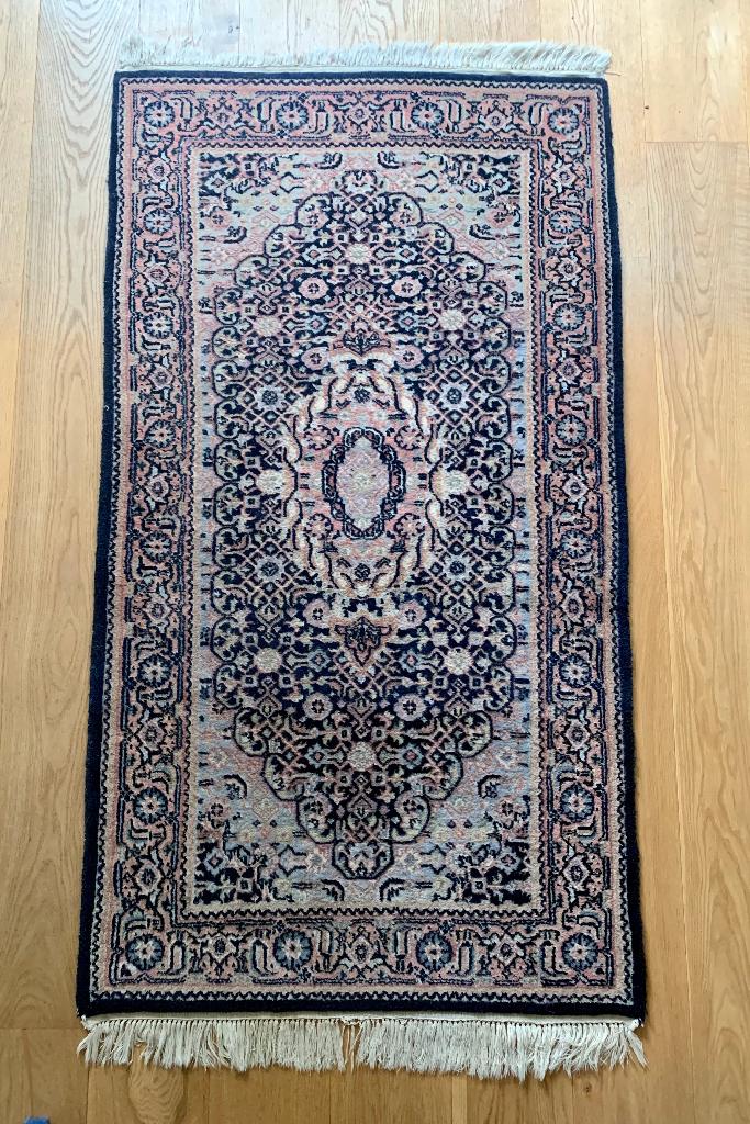 Klassiek Perzisch Tapijt - Blauw/Roze/Beige, Huis en Inrichting, Stoffering | Tapijten en Kleden, Gebruikt, Perzisch, 150 tot 200 cm