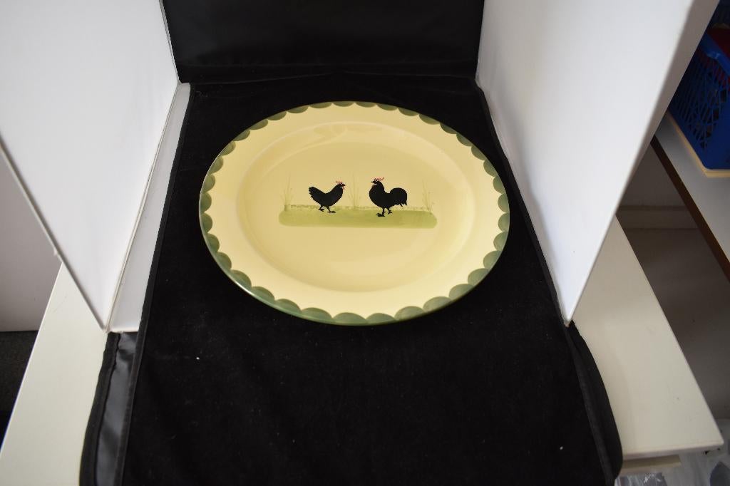 Schaal Kip Haan servies, Overige materialen, Info@detagrijn,com, Nieuw, Ophalen of Verzenden