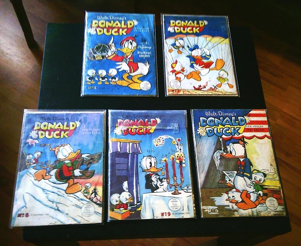 DONALD DUCK  EERSTE JAARGANG COMPLEET 1952, Eén stripboek, Verzenden, Gelezen, Walt Disney
